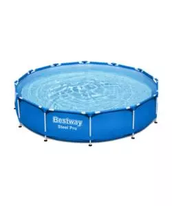 Piscina fuori terra rotonda bestway "steel pro" 366x76 con pompa e filtro a cartuccia - cod. 56681